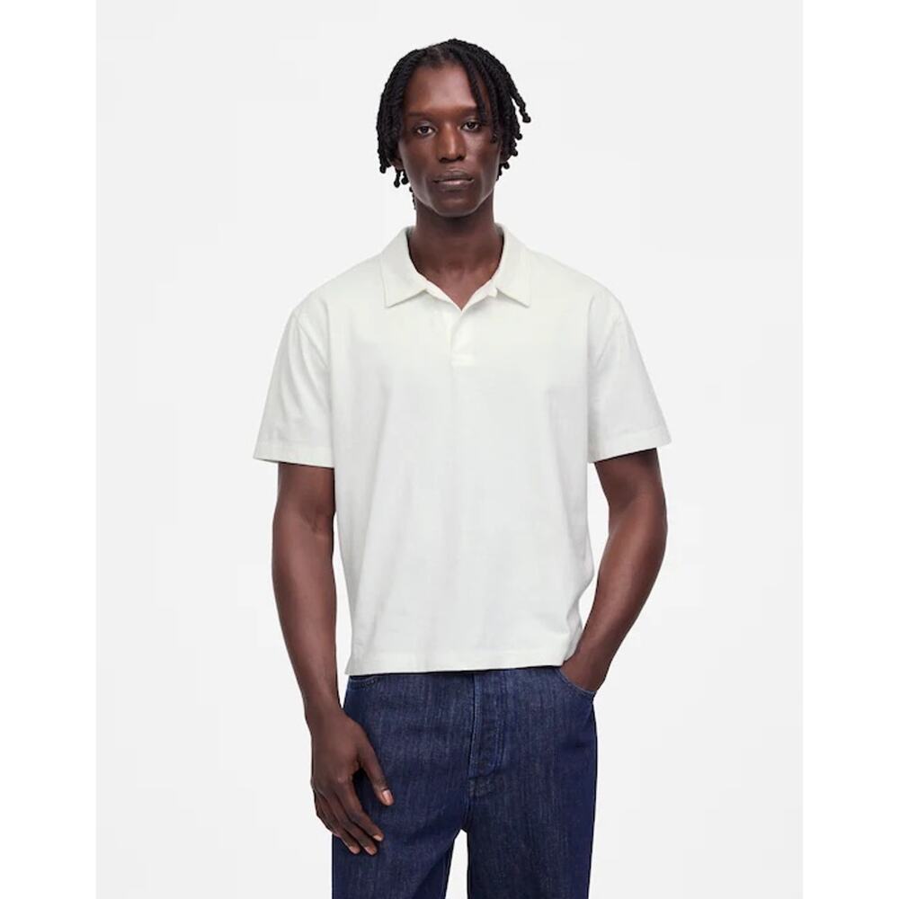 NWT Madewell The Vintage Polo In Soft White Size XXL